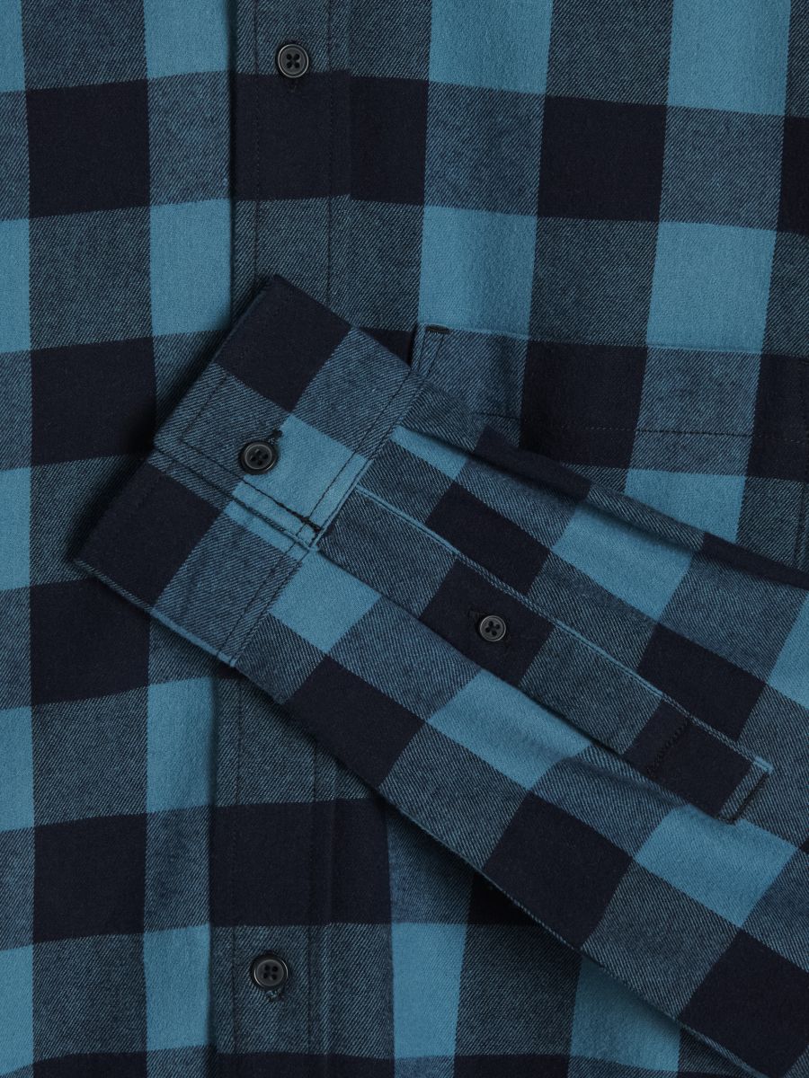 Koszula regular fit w kratę - morski - RESERVED - 3