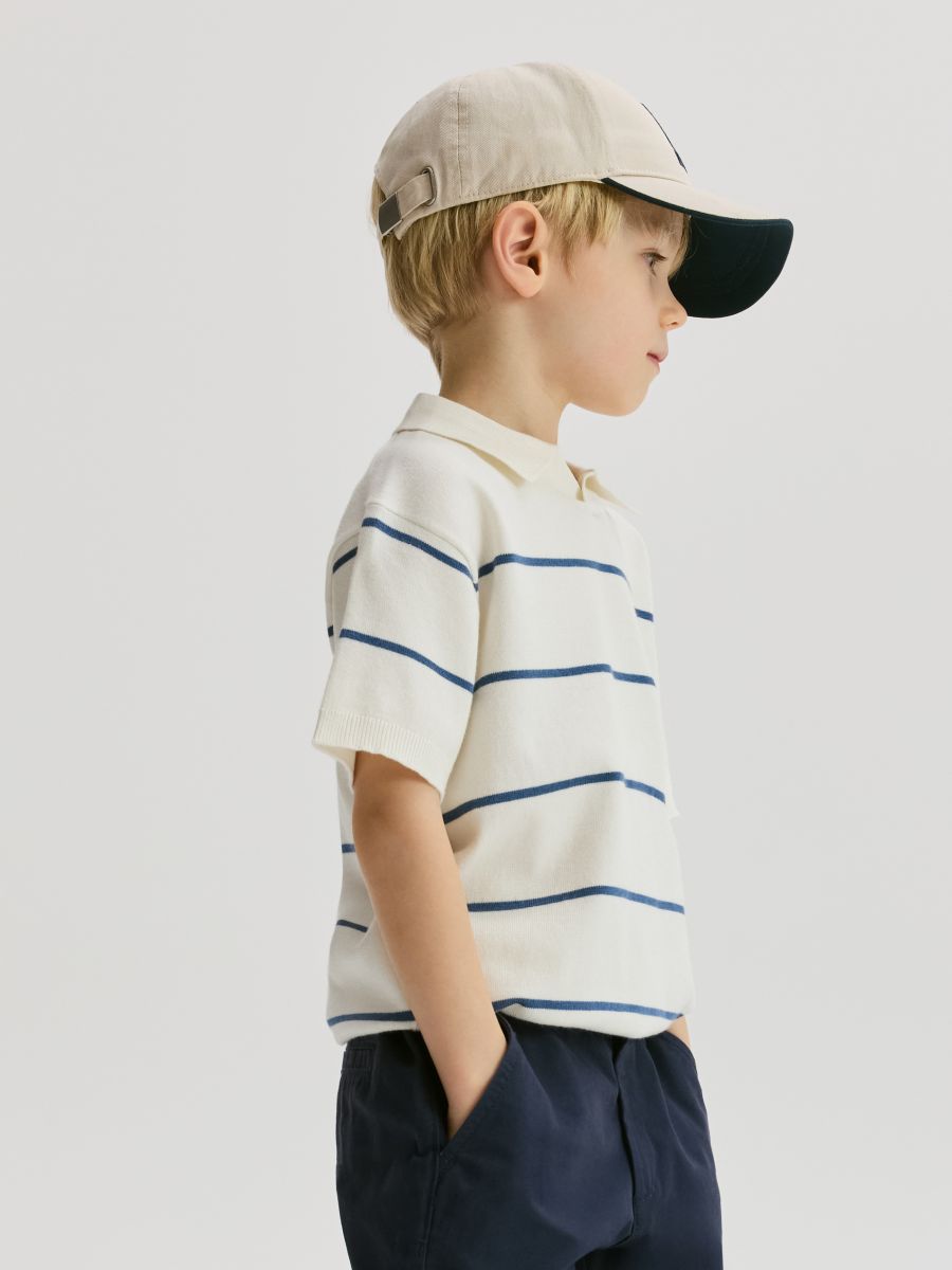 Cap with embroidery - cream - RESERVED - 3