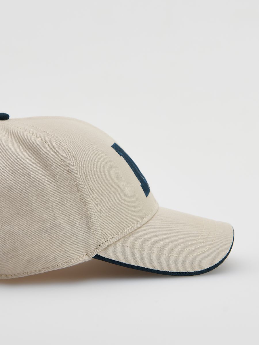 Cap with embroidery - cream - RESERVED - 4