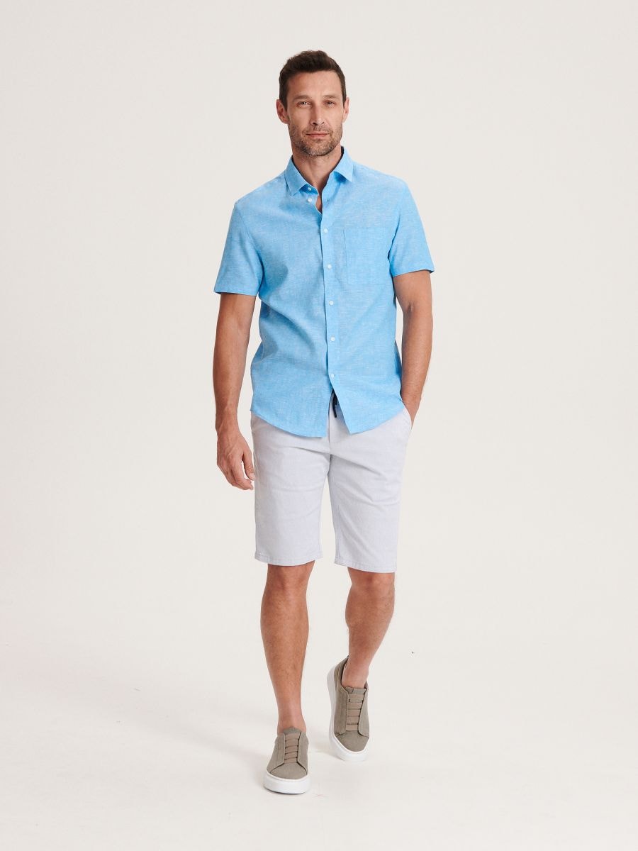 Pale blue on sale shorts mens