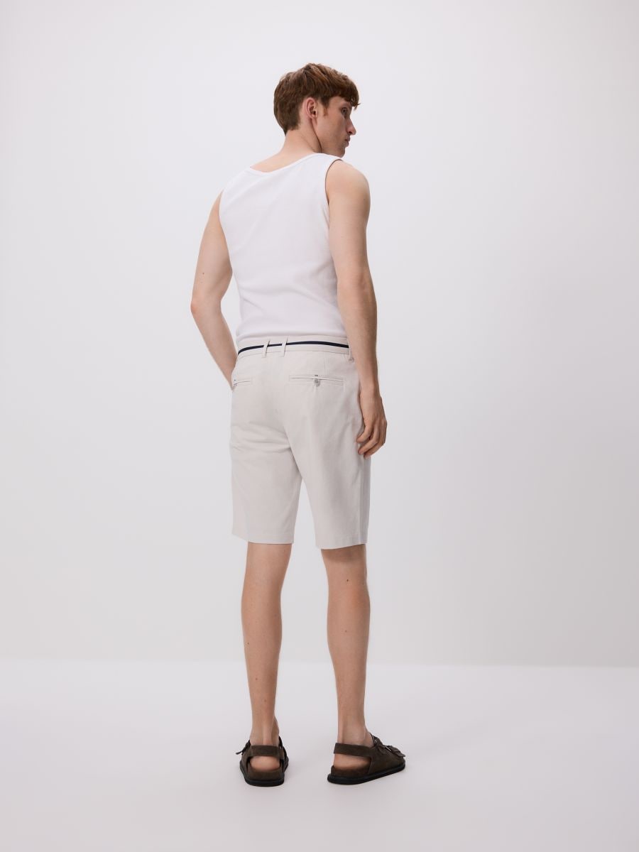 Regular chino shorts - beige - RESERVED - 3