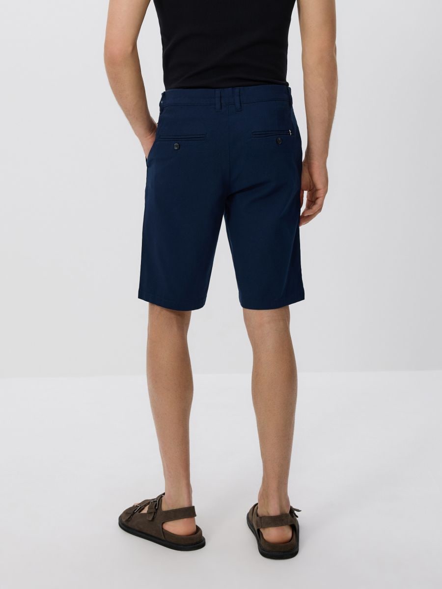 Regular chino shorts - navy - RESERVED - 3