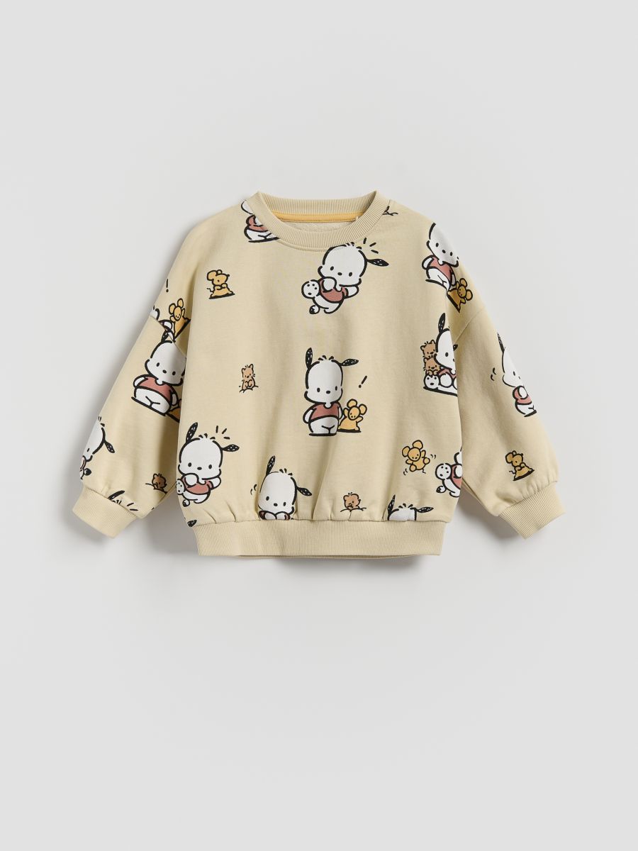 Pochacco-Sweatshirt aus Baumwolle - beige - RESERVED