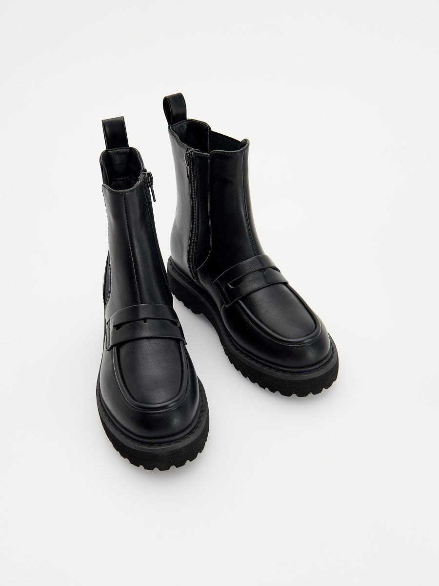 Ankle boots with elasticated insert - black - RESERVED - 2