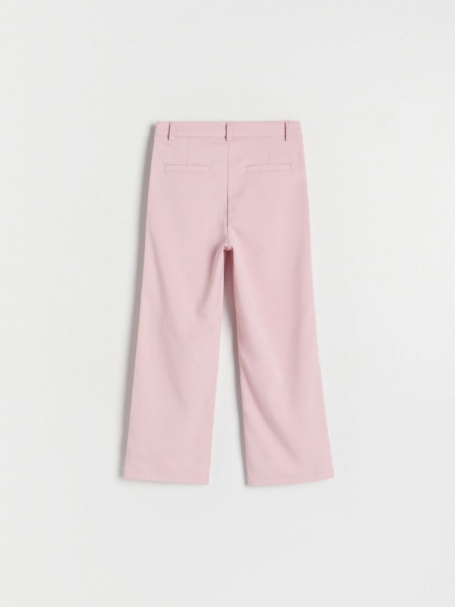 Trousers with split hems - dusty rose - RESERVED - 3