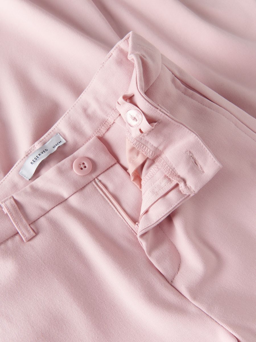 Trousers with split hems - dusty rose - RESERVED - 5