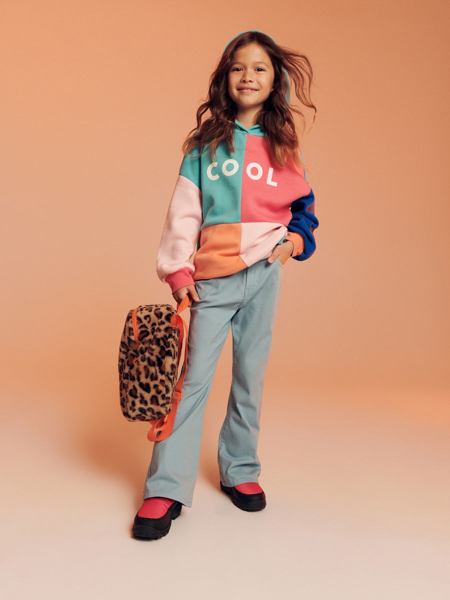 Fluffy leopard pattern backpack - golden brown - RESERVED - 4