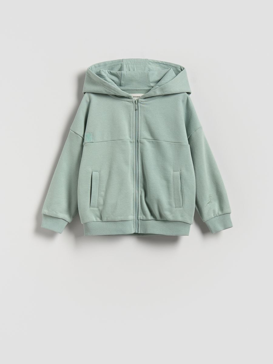 Kapuzenjacke aus Baumwolle - blau - RESERVED