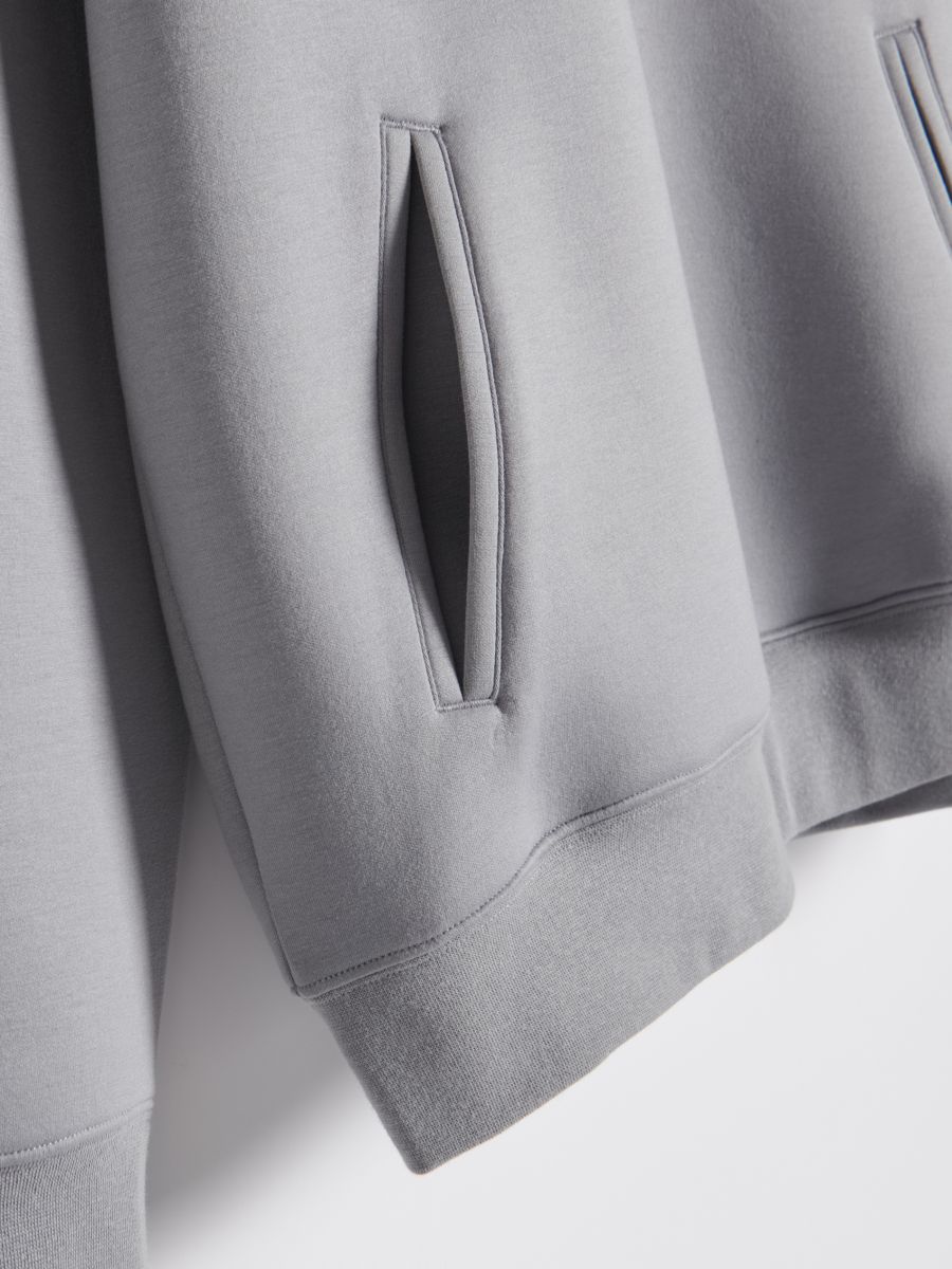 Hoodie with large hood - light grey - RESERVED - 5