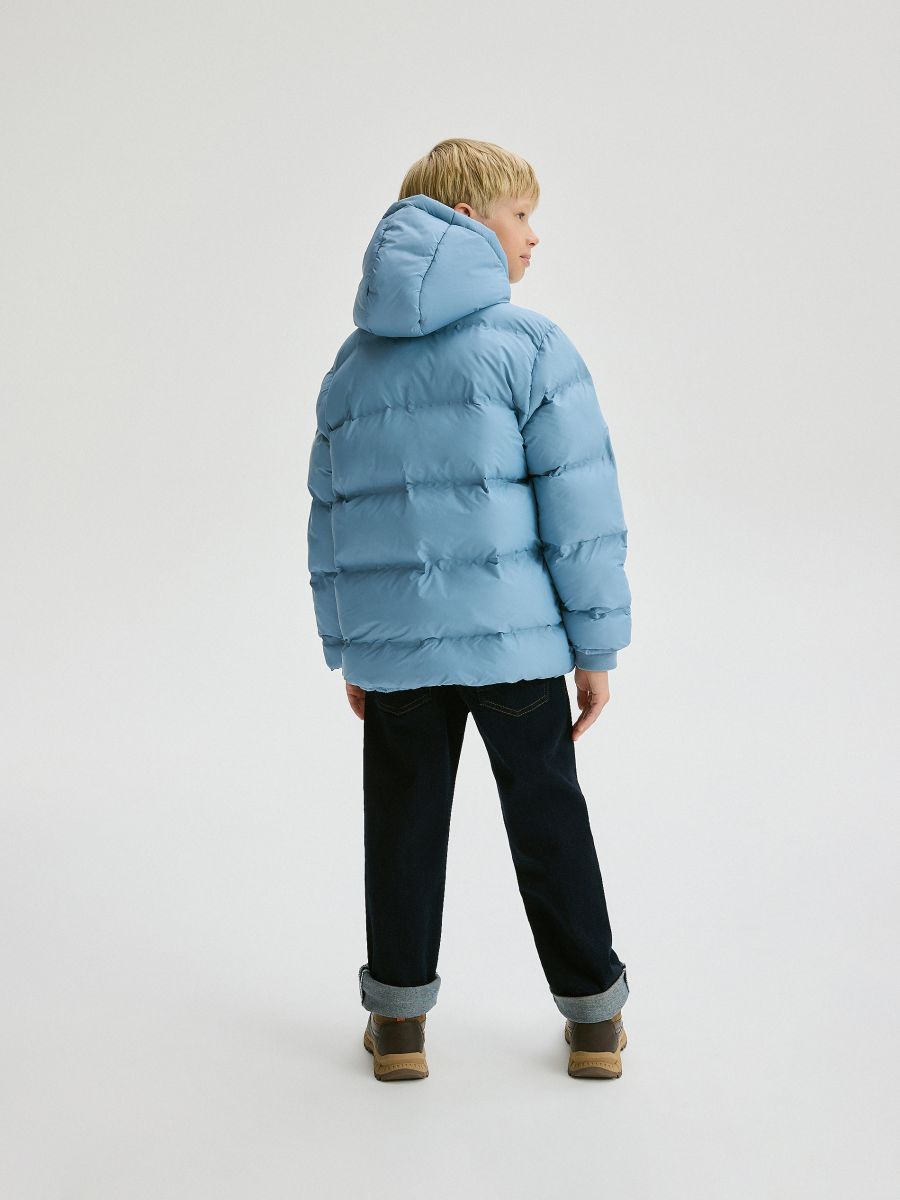 Insulated jacket with hood - light blue - RESERVED - 8