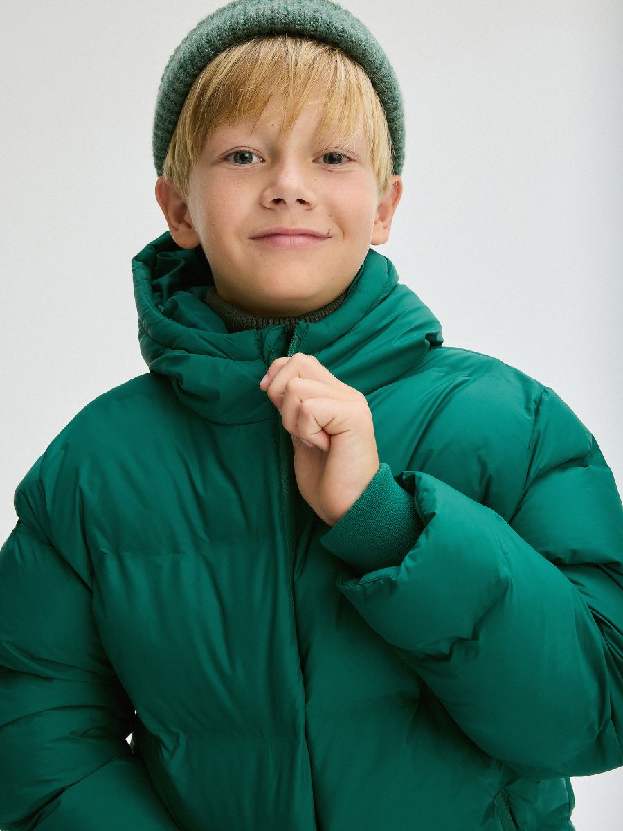 Insulated jacket with hood - green - RESERVED - 10