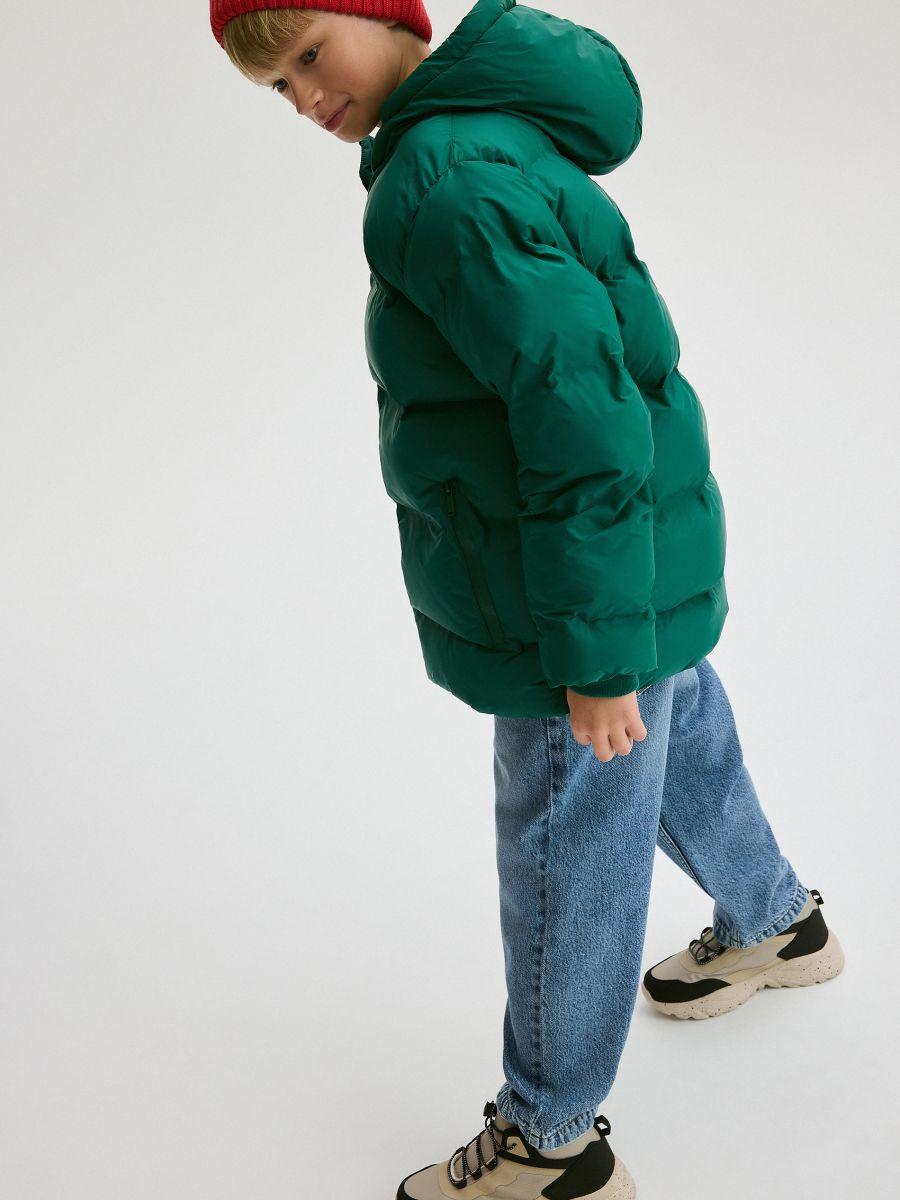 Insulated jacket with hood - green - RESERVED - 6
