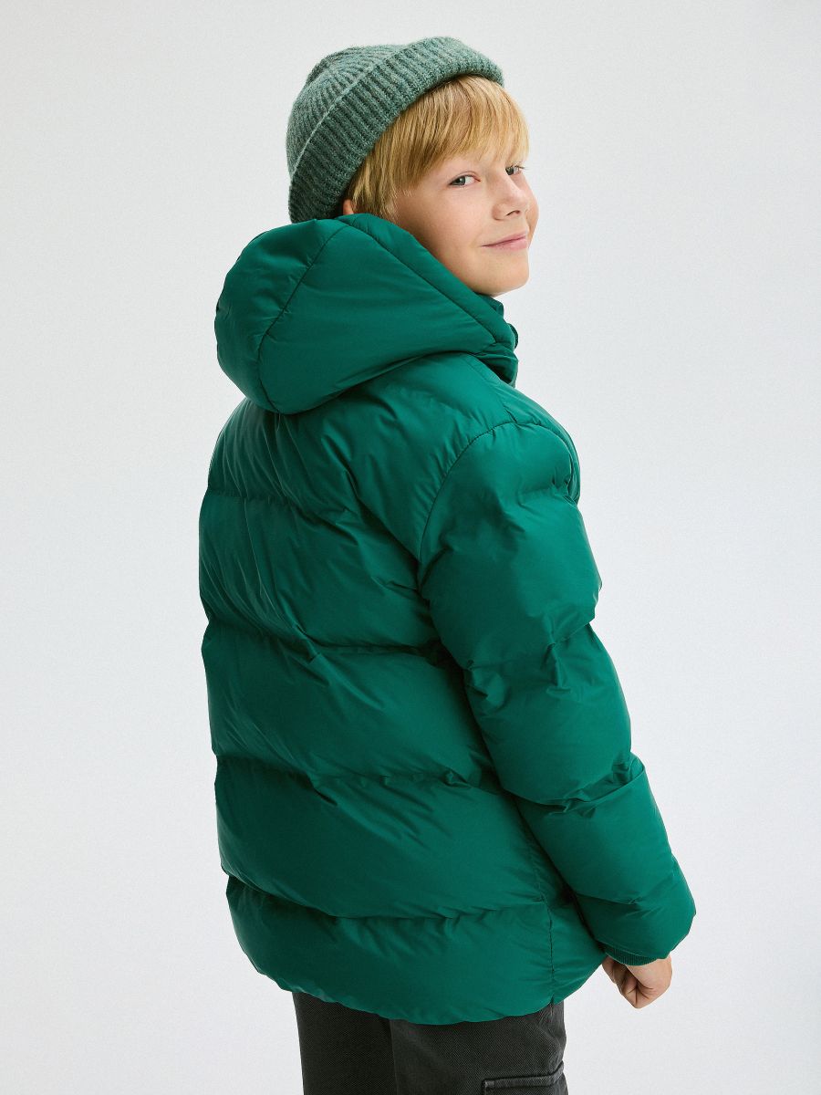 Insulated jacket with hood - green - RESERVED - 13