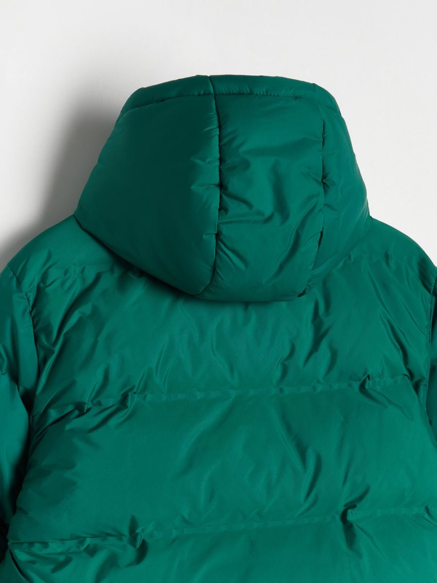 Insulated jacket with hood - green - RESERVED - 4