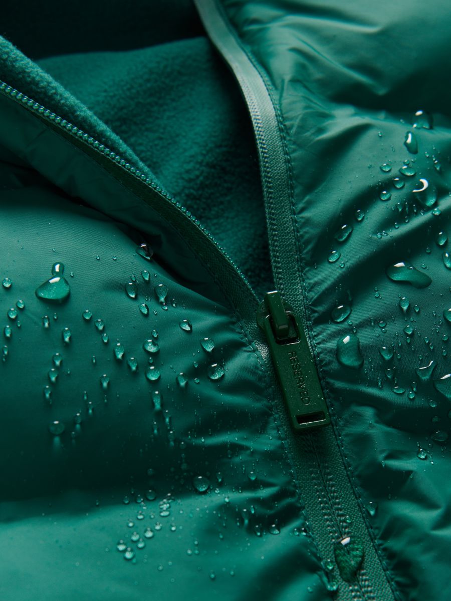 Insulated jacket with hood - green - RESERVED - 3