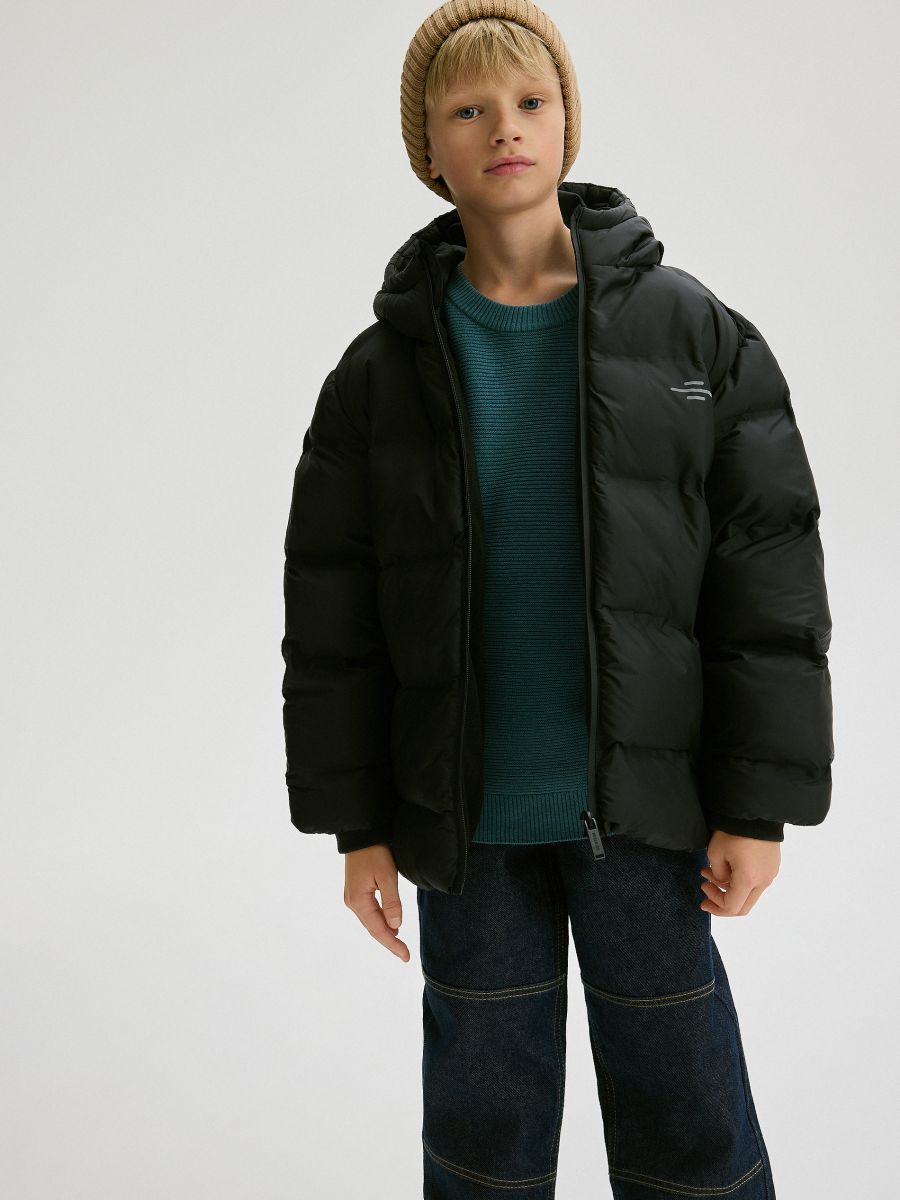 Insulated jacket with hood - black - RESERVED - 6