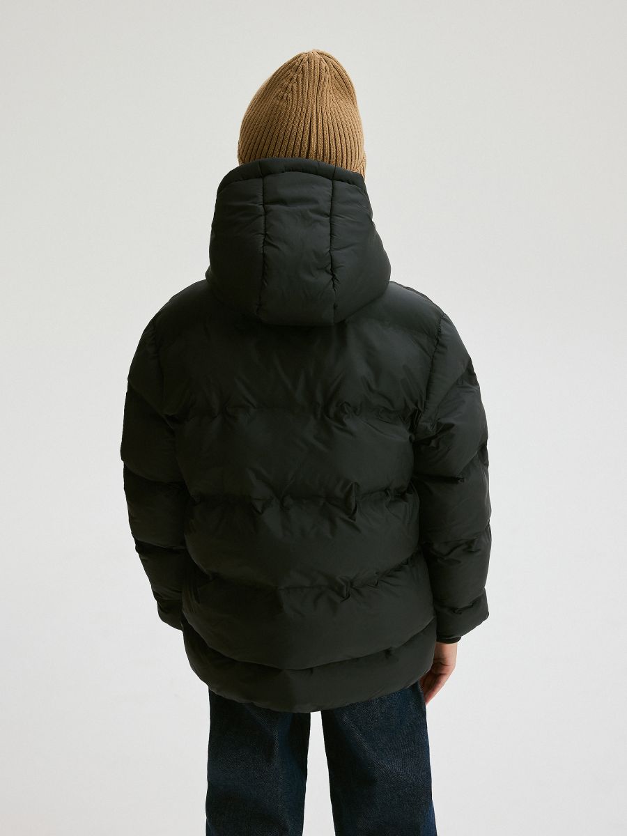 Insulated jacket with hood - black - RESERVED - 8