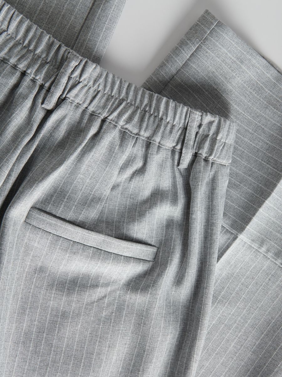 Wide trousers with crease - multicolor - RESERVED - 7