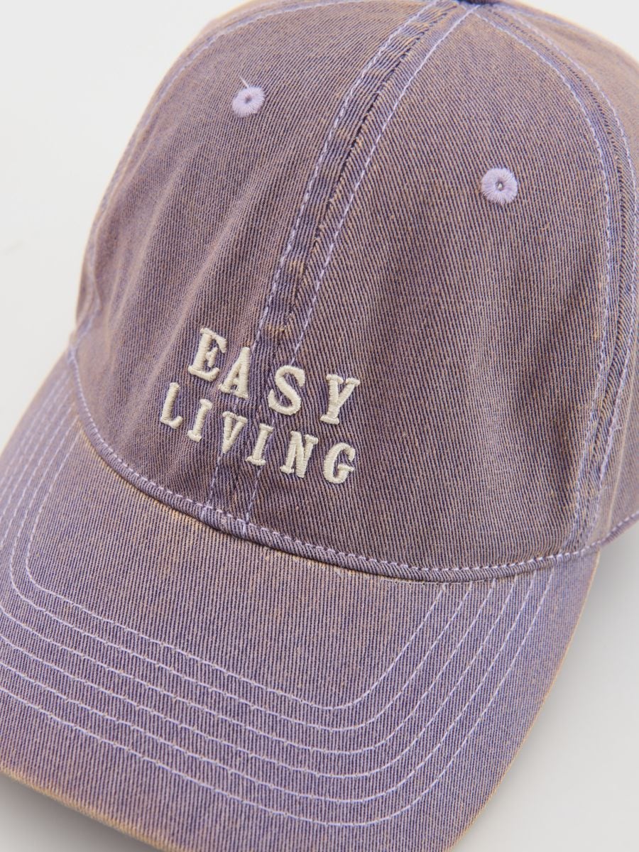 Cap with slogans - orchid - RESERVED - 4