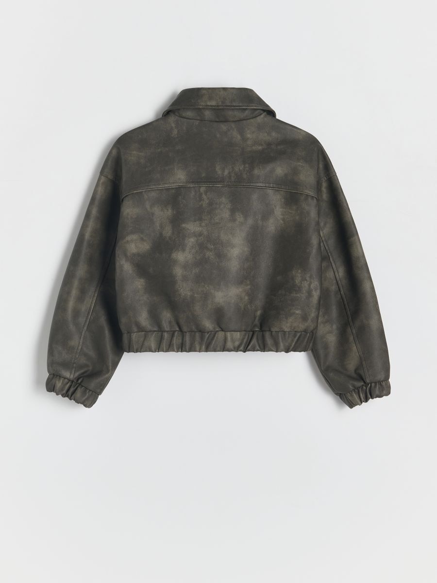 Aged effect jacket - dark brown - RESERVED - 4