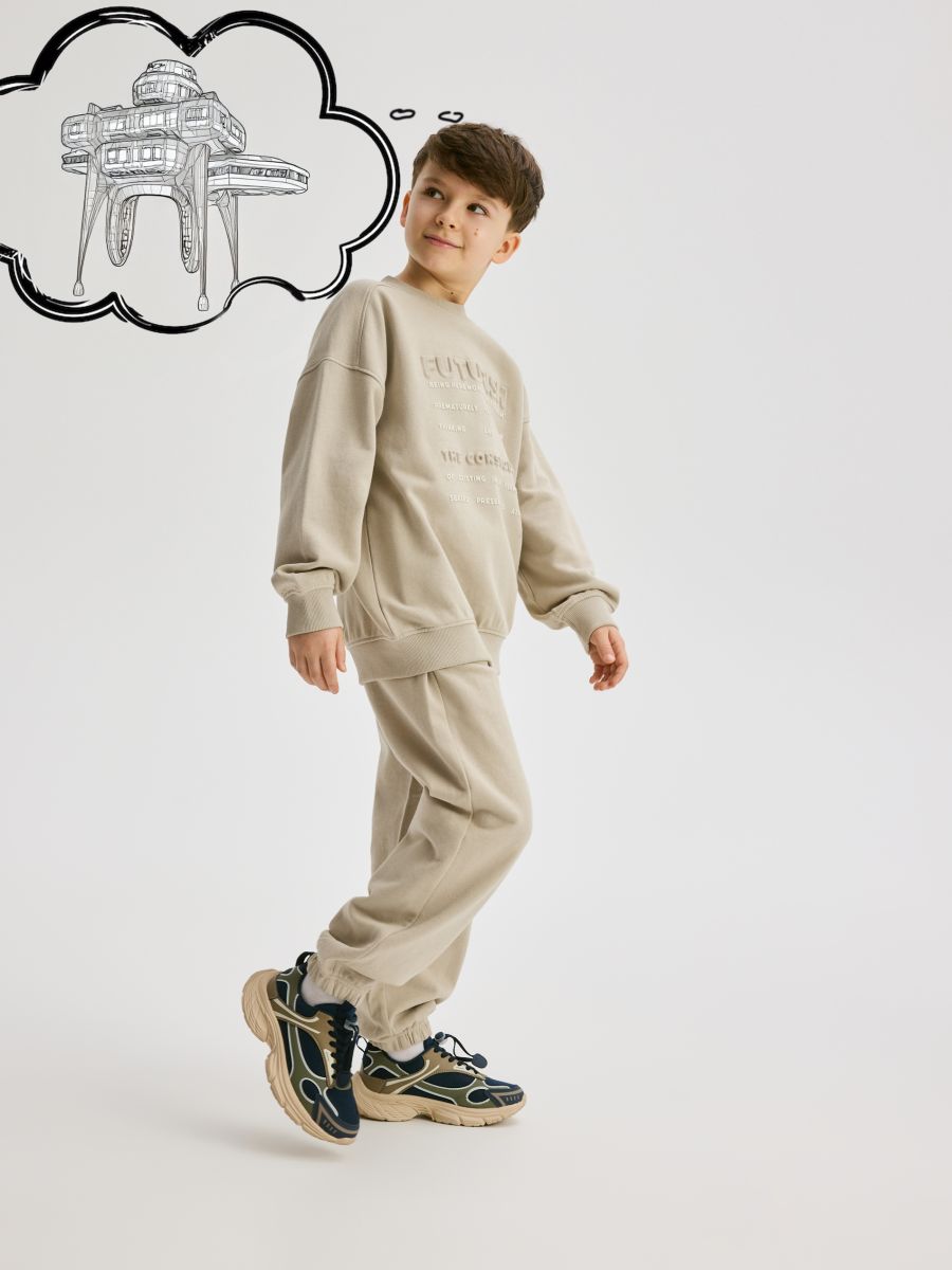 Oversized jersey set - light grey - RESERVED - 6