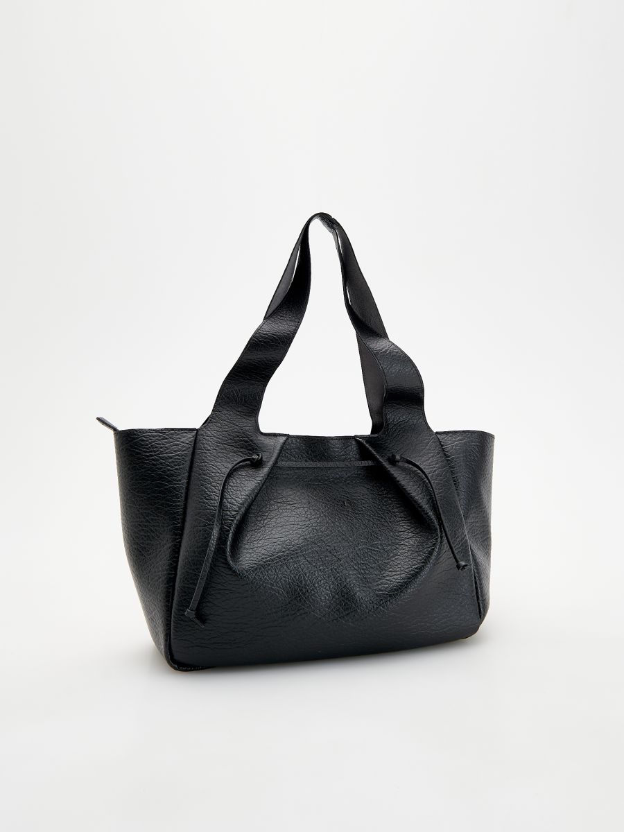 Drawstring shopper bag - black - RESERVED - 4