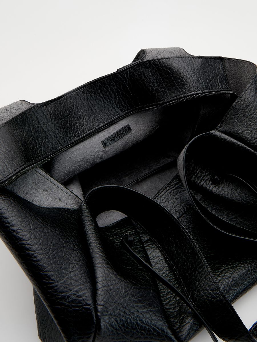 Drawstring shopper bag - black - RESERVED - 6