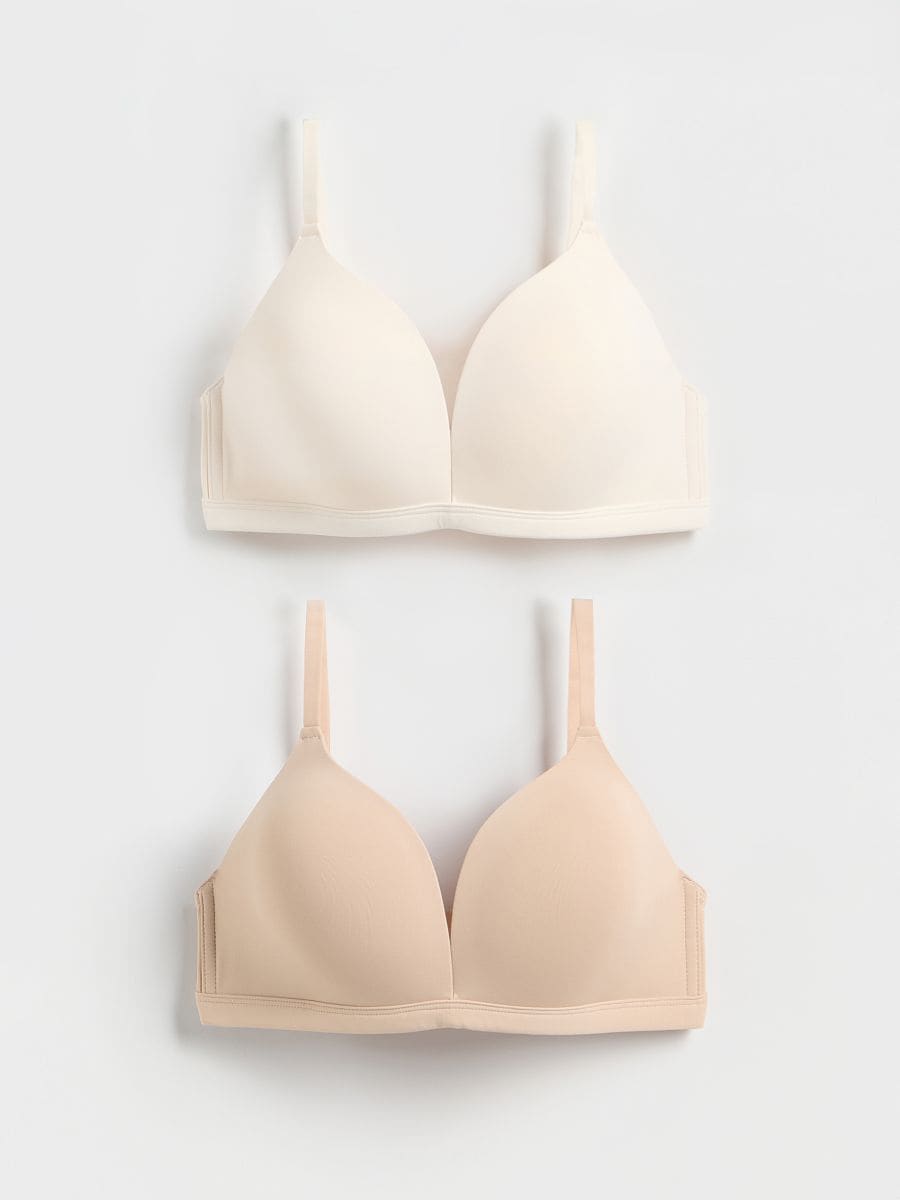 BH mit geformten Cups, 2er-Pack - creme - RESERVED - 2