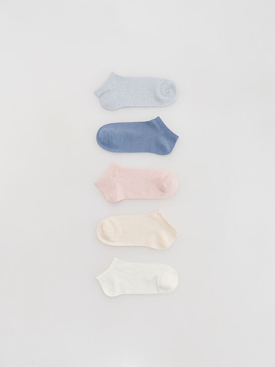 Short socks 5 pack - cream - RESERVED