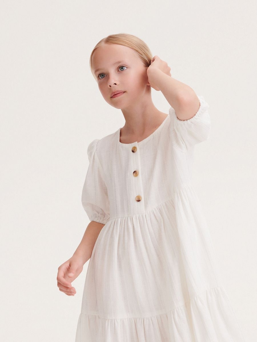 Dress with buttons - nude - RESERVED - 3