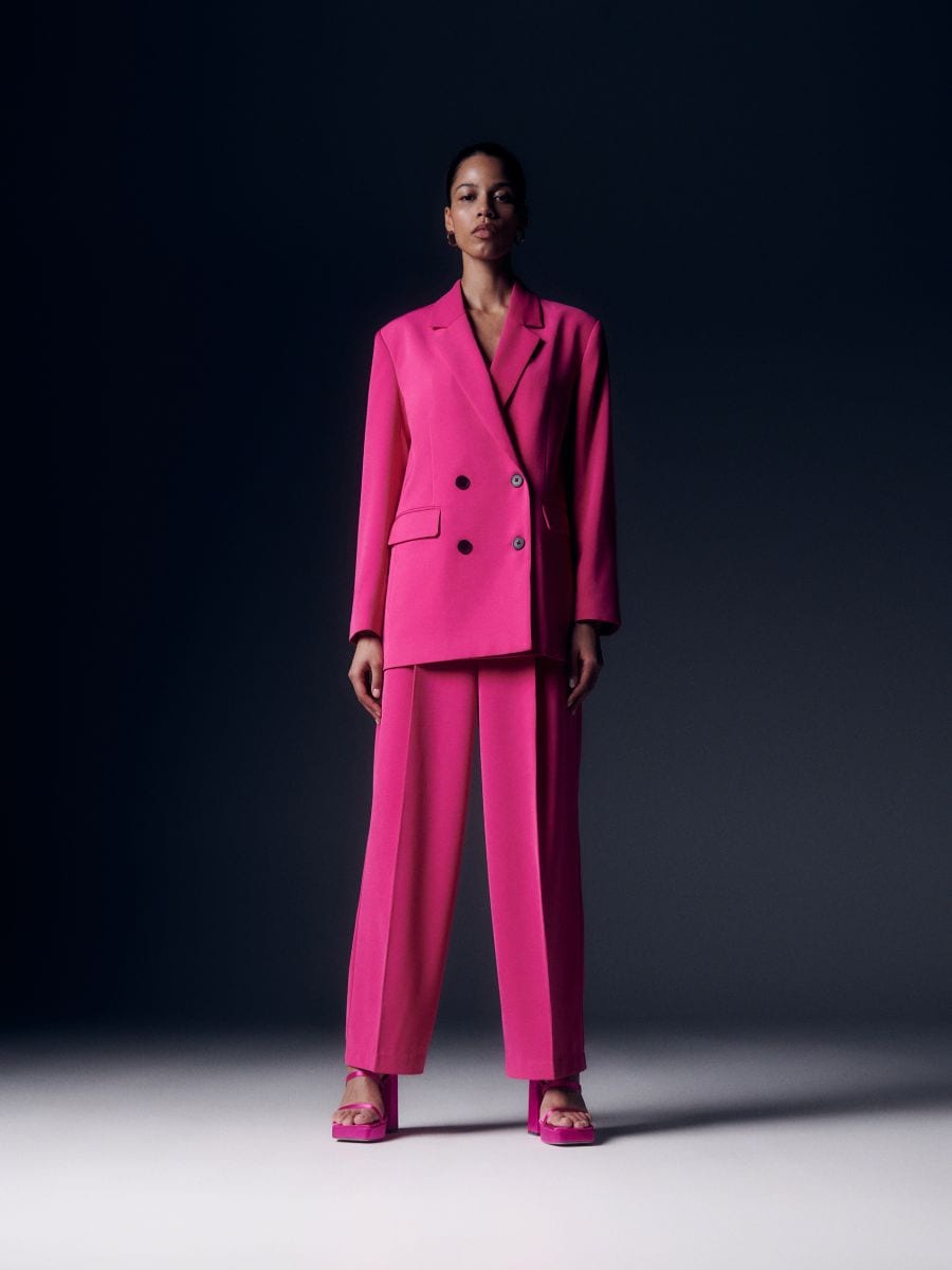 Plain blazer - hot pink - RESERVED - 2