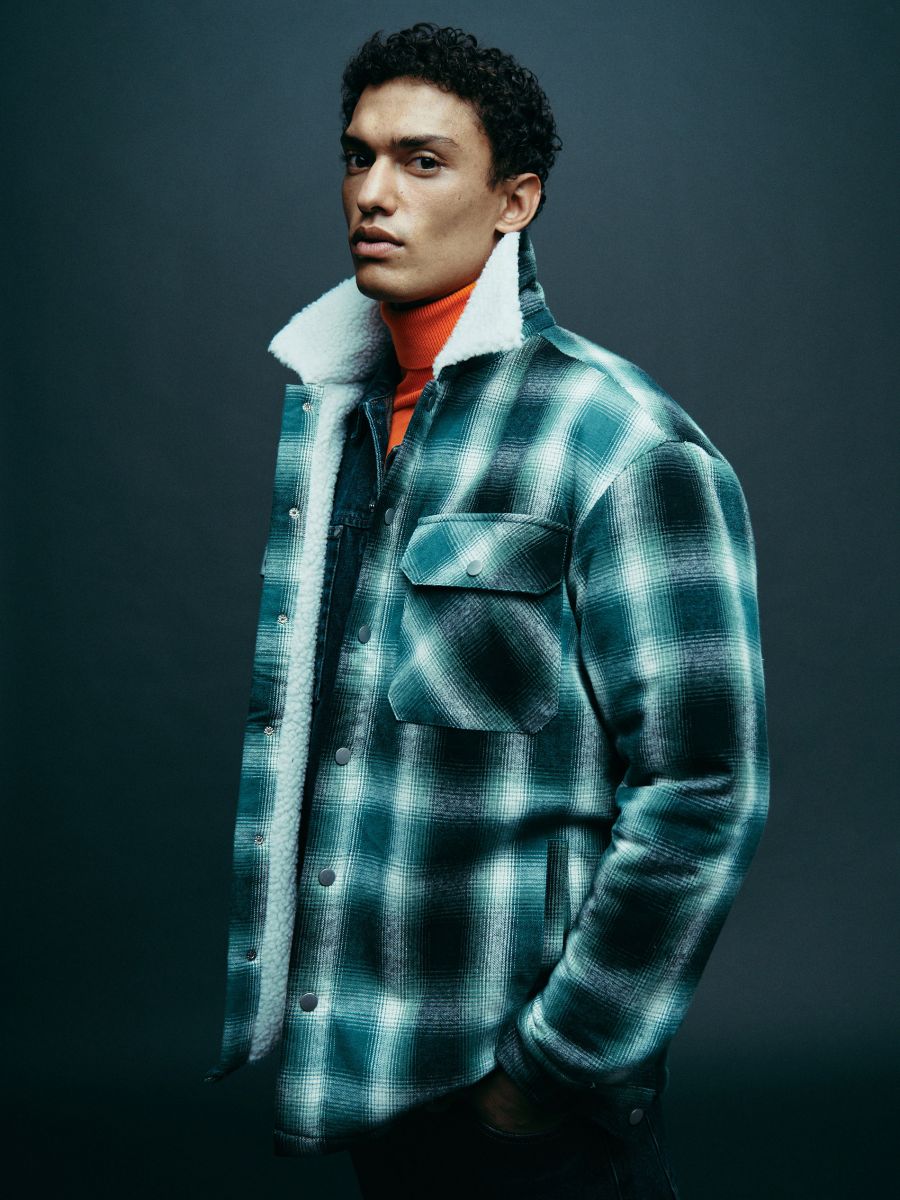 Check shacket - mint green - RESERVED - 4