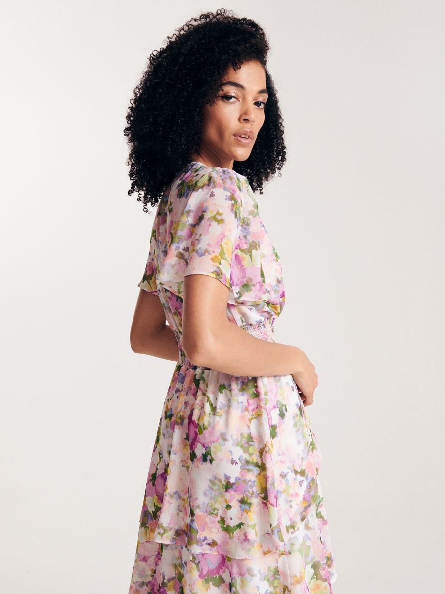 LADIES` DRESS - krem - RESERVED - 3