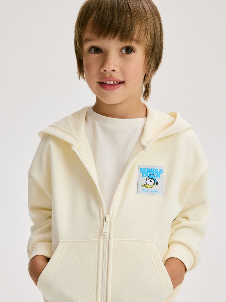 Mickey Mouse hoodie - cream - RESERVED