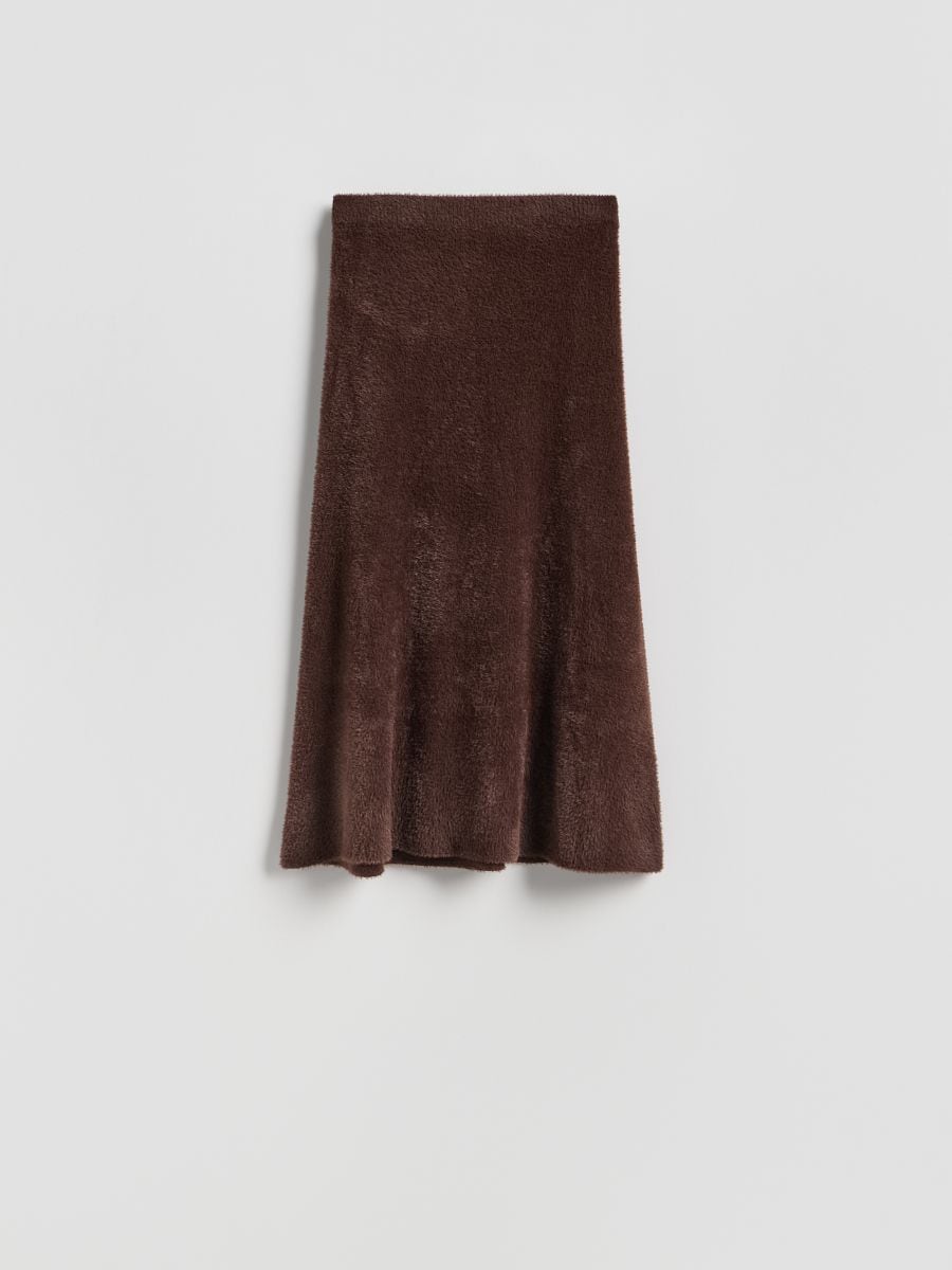 LADIES` SKIRT - dark brown - RESERVED