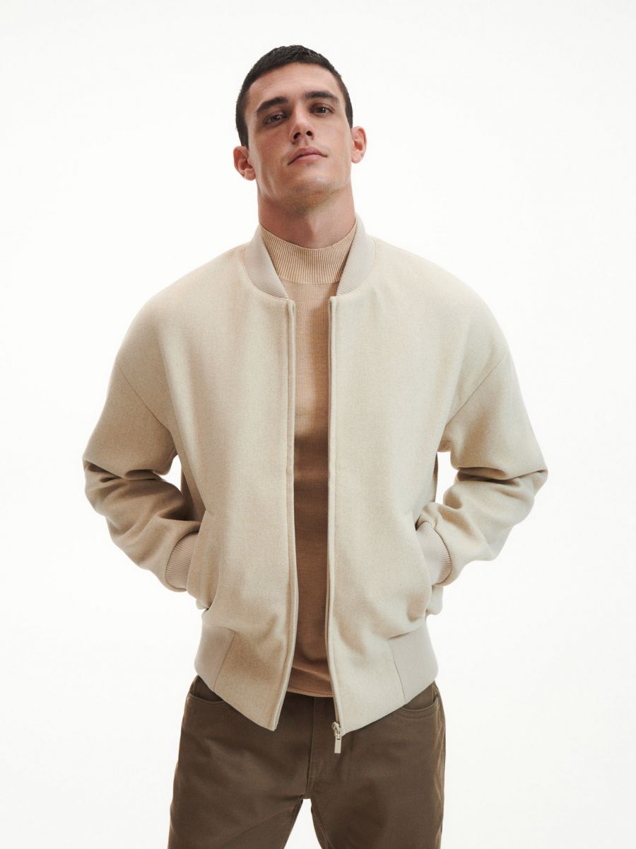 Bomber jacket - beige - RESERVED - 3