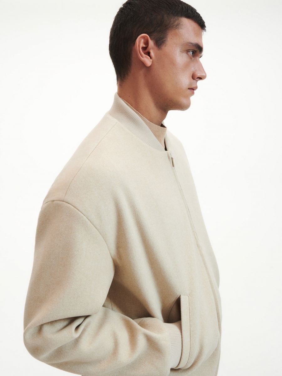 Bomber jacket - beige - RESERVED - 2