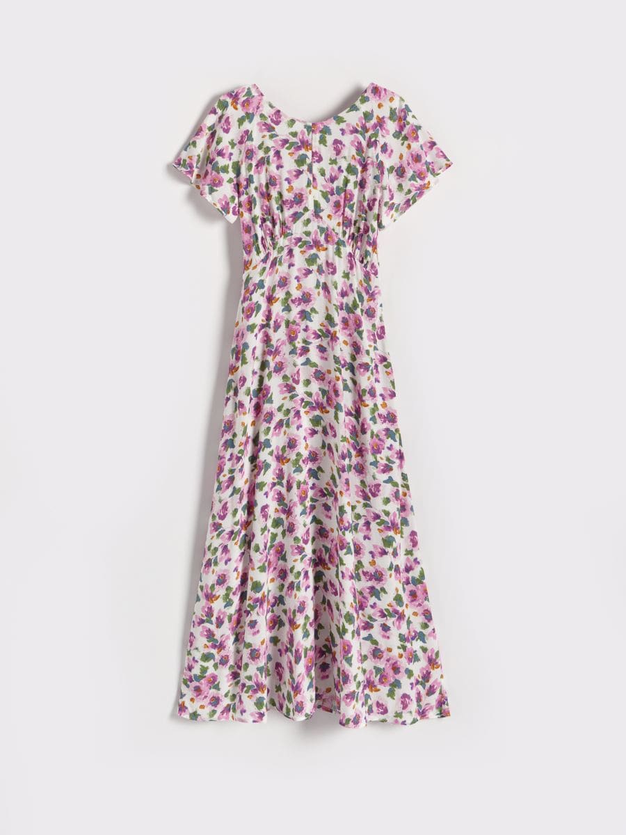 Gemustertes Kleid - creme - RESERVED - 5