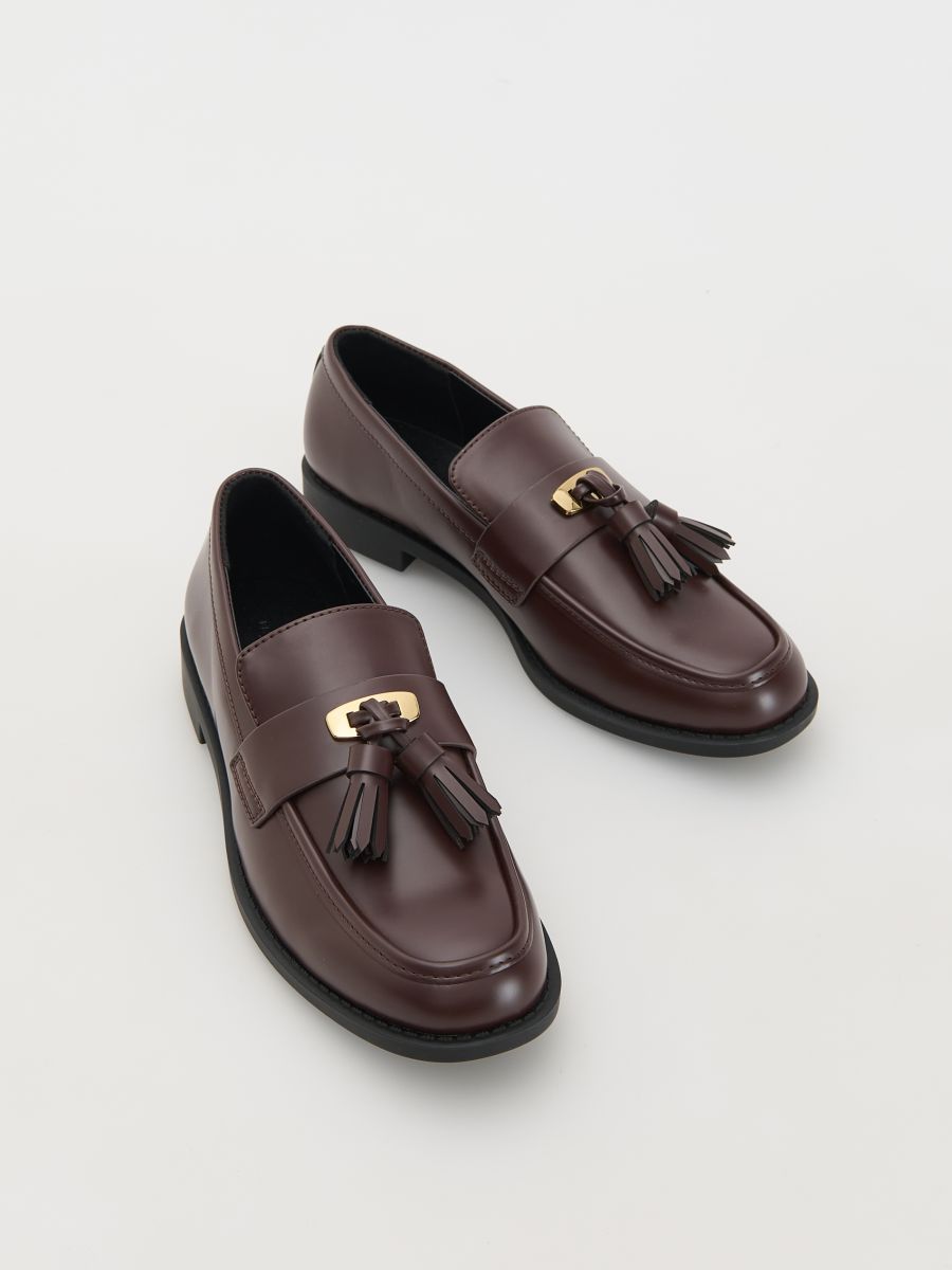 Loafers with tassel details Color dark brown - RESERVED