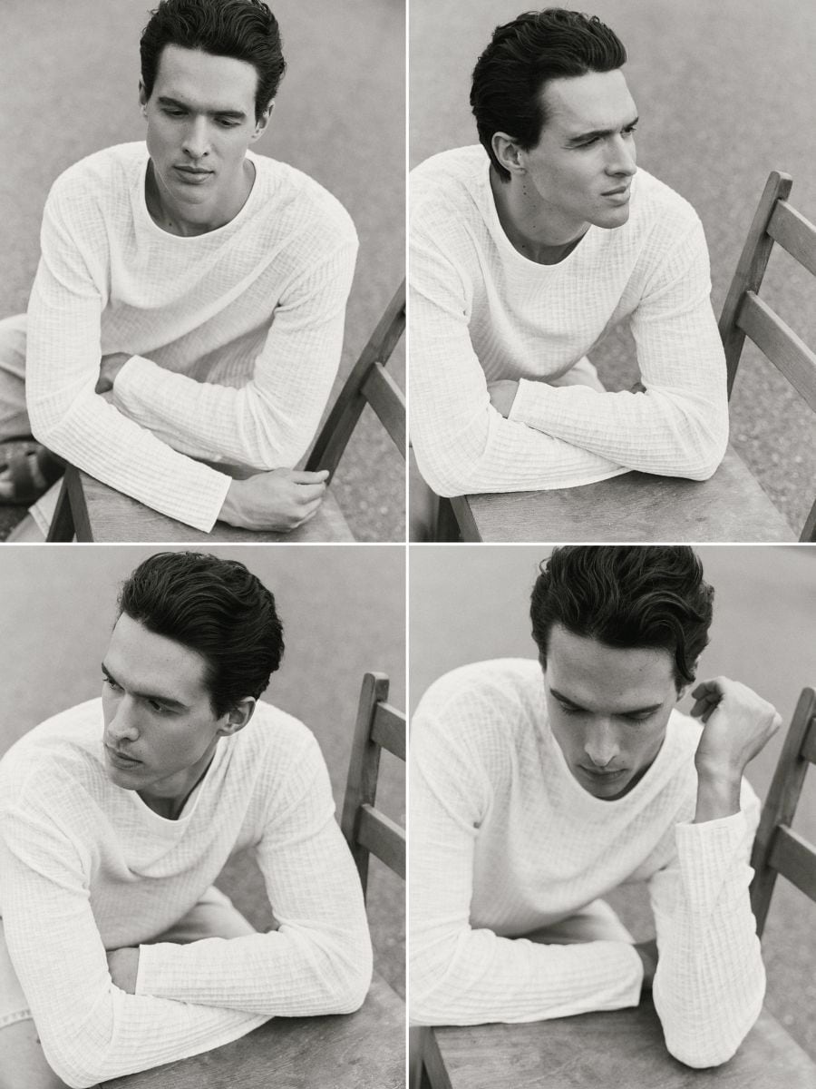 Jumper in textured knit - white - RESERVED