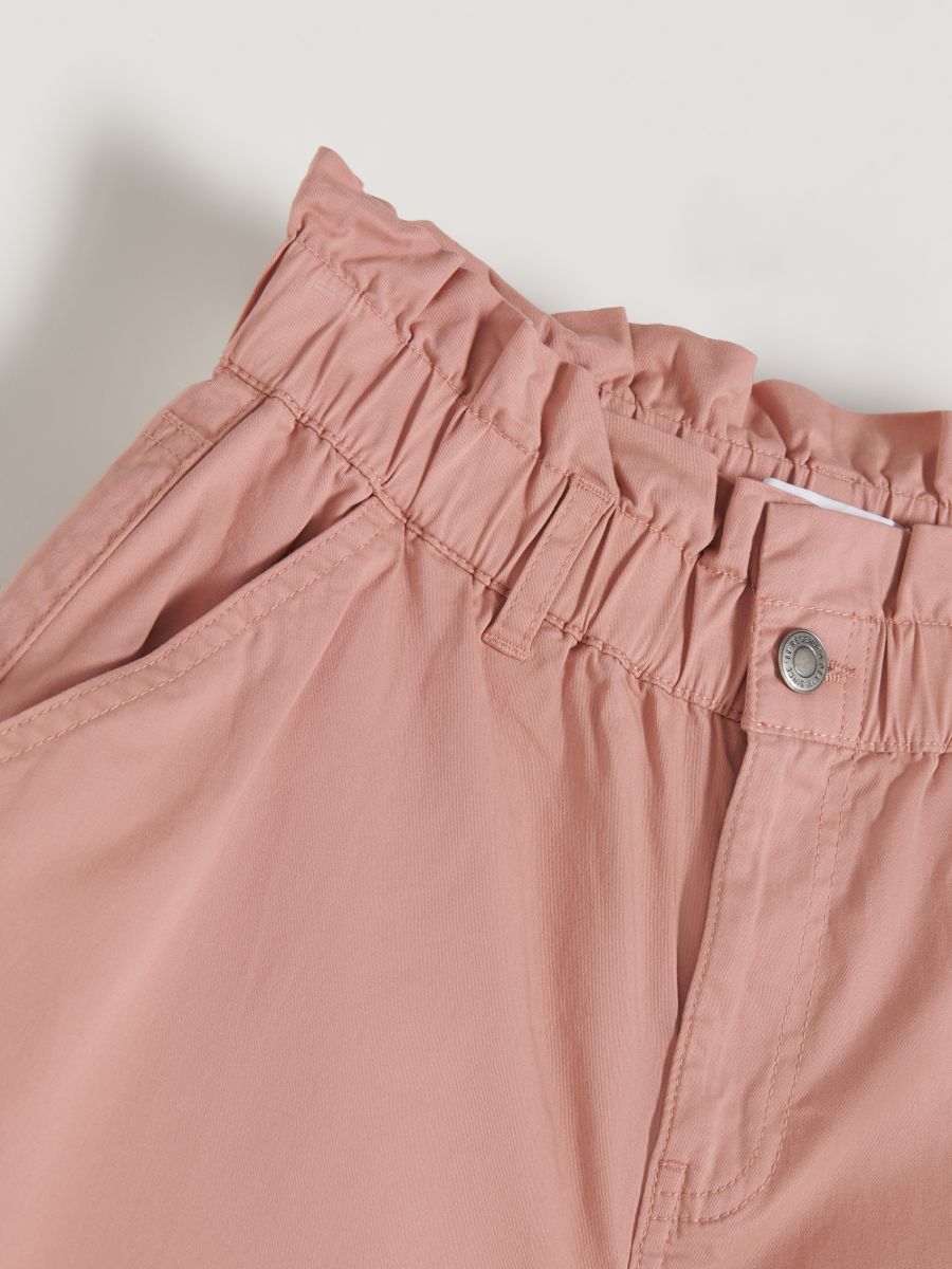 Paperbag shorts - pastel pink - RESERVED - 4