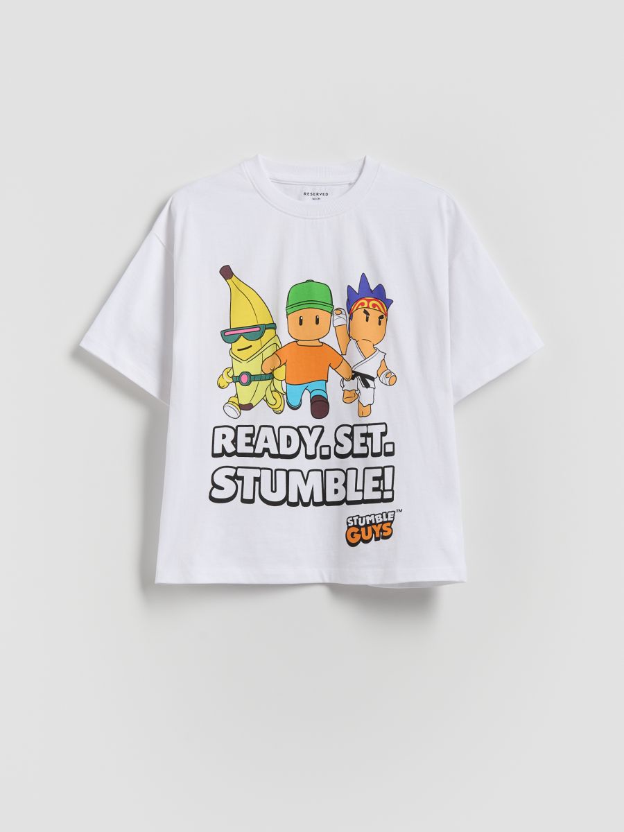 Camiseta Stumble Guys - blanco - RESERVED