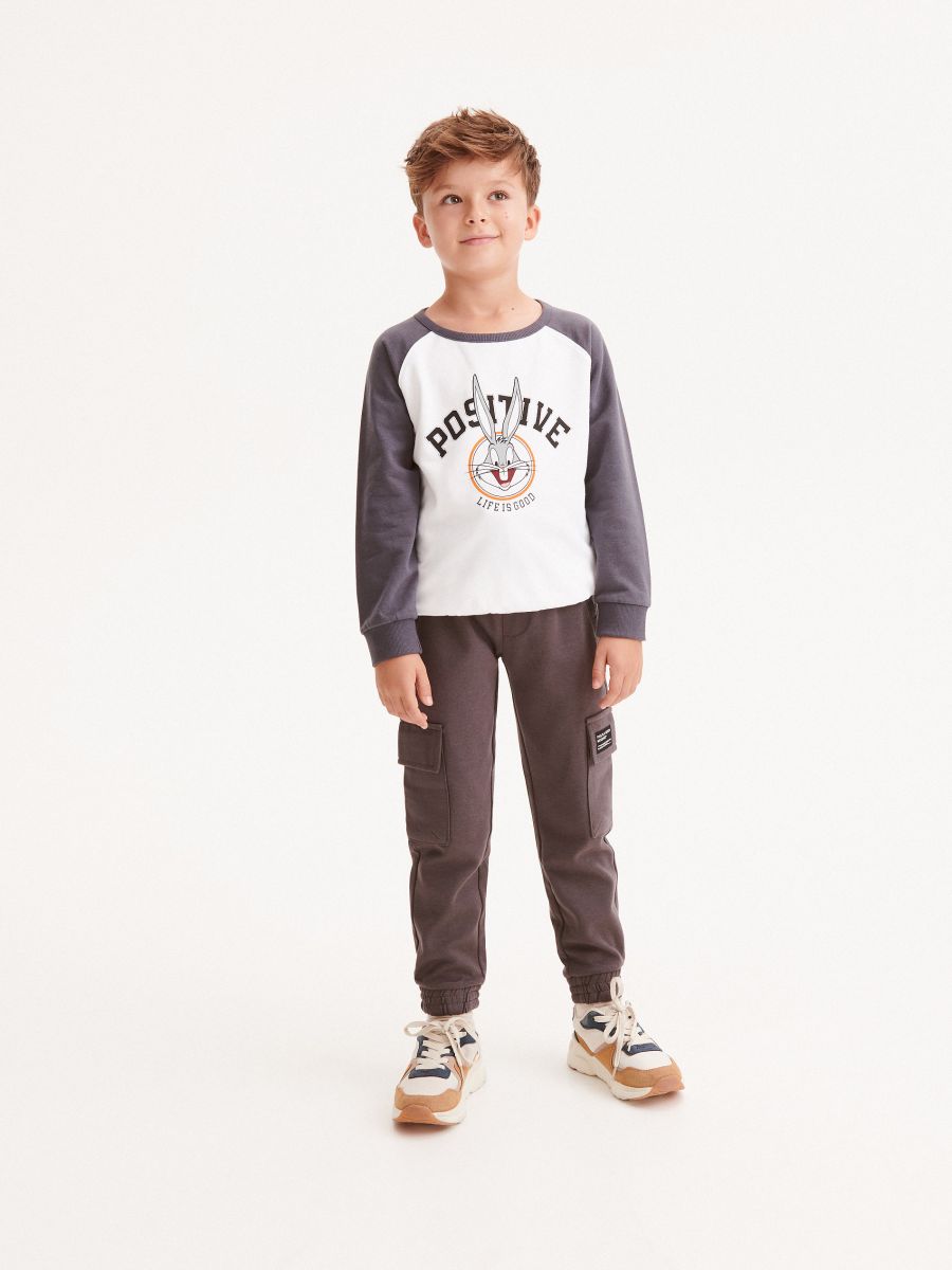 Oversize-Langarmshirt Bugs Bunny - creme - RESERVED - 5