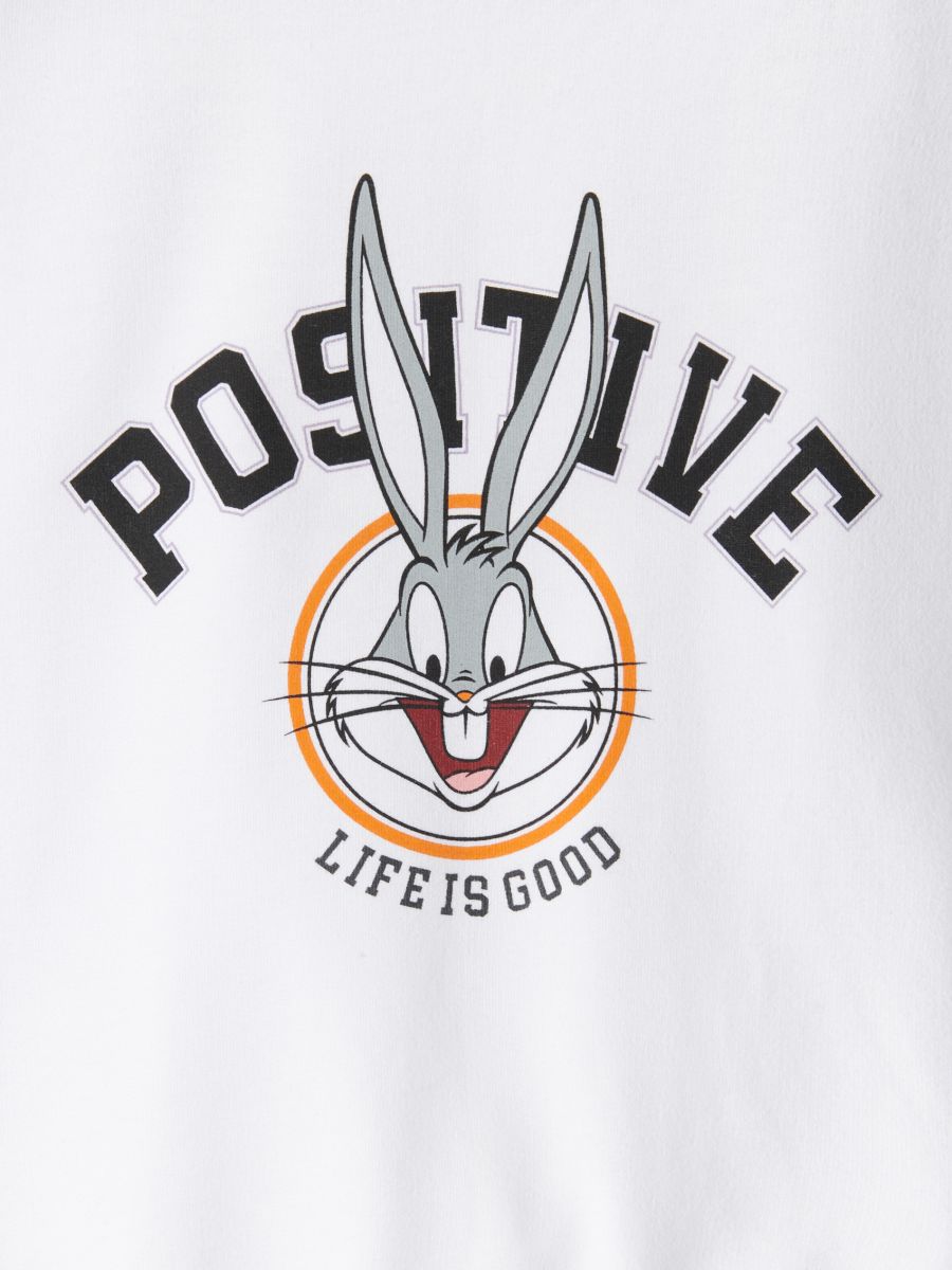 Oversize-Langarmshirt Bugs Bunny - creme - RESERVED - 4