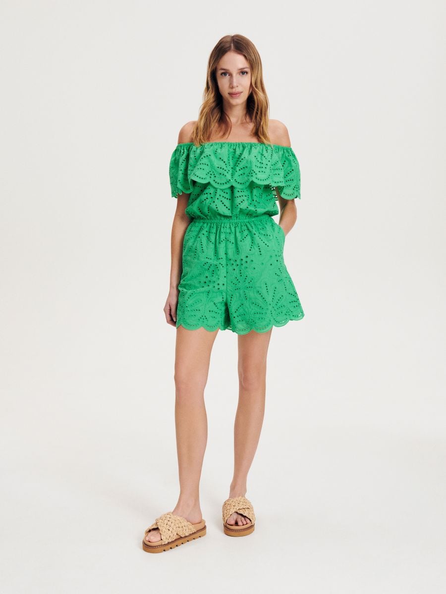 Openwork playsuit - green - RESERVED - 3