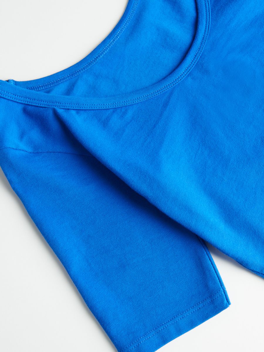 Plain crop top - navy - RESERVED - 5