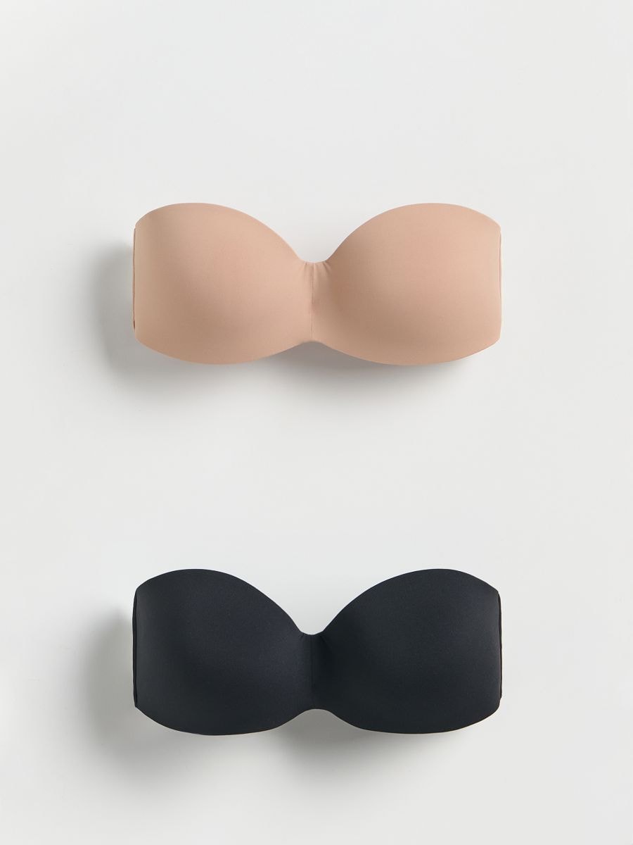 Bandeau-BH, 2er-Pack - schwarz - RESERVED - 2