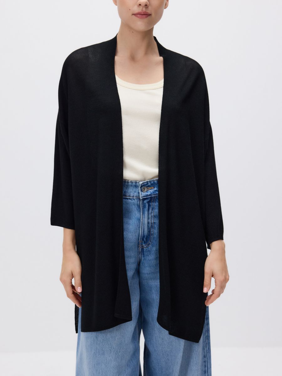 Viscose blend cardigan - black - RESERVED - 2