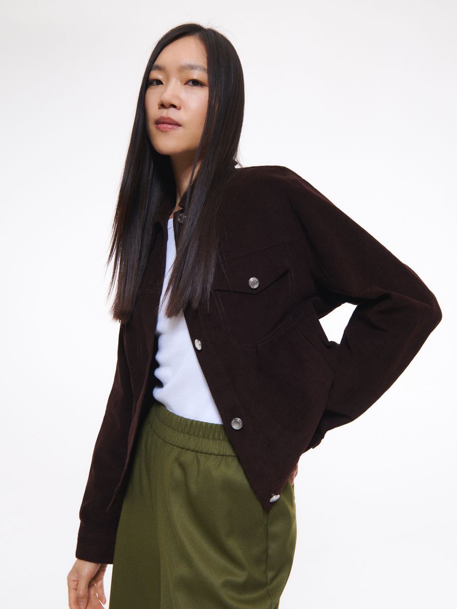 Corduroy jacket - dark brown - RESERVED - 3