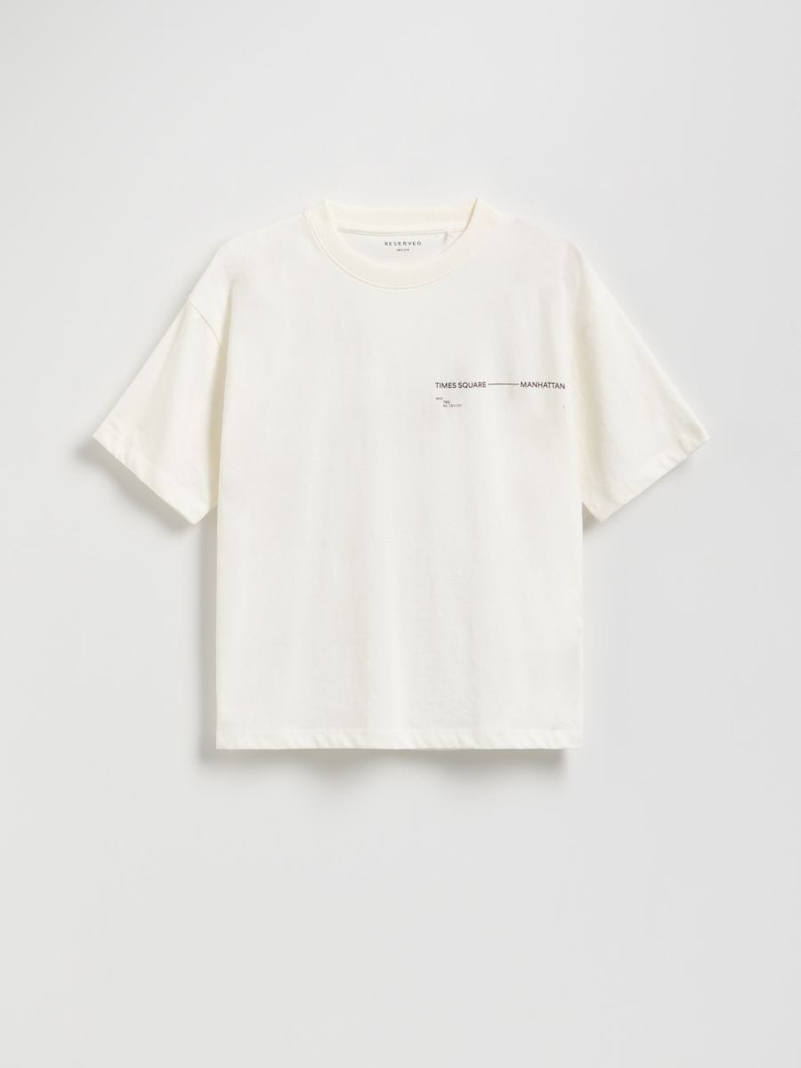 T-Shirts aus Baumwolle, 2er-Pack - creme - RESERVED - 2